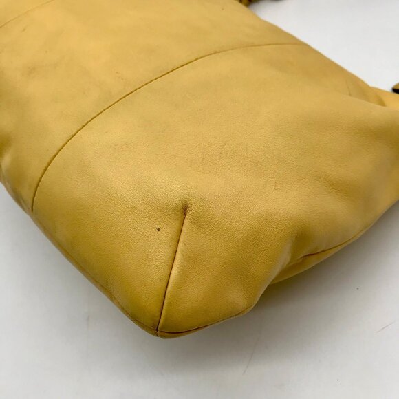 Coach Yellow Leather Kristen Covertible Hobo Bag F22306 - Picture 8 of 11